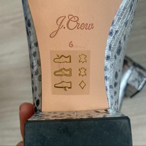 J. Crew Metallic Snake-embossed Roxie Ankle Boots - Picture 12 of 12